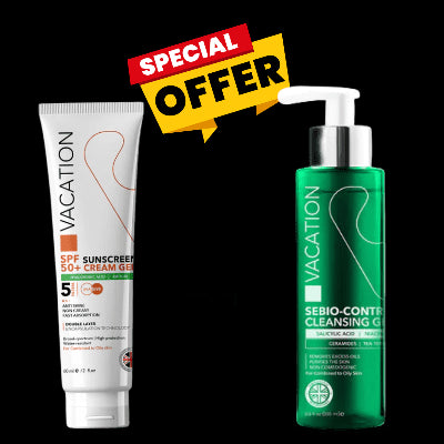 عرض حصري : فاكيشن غسول السيبيو كونترول چل + صن سكرين كريم جل